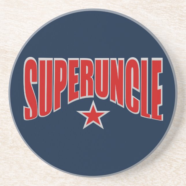 SUPERUNCLE coaster - customizable (Front)