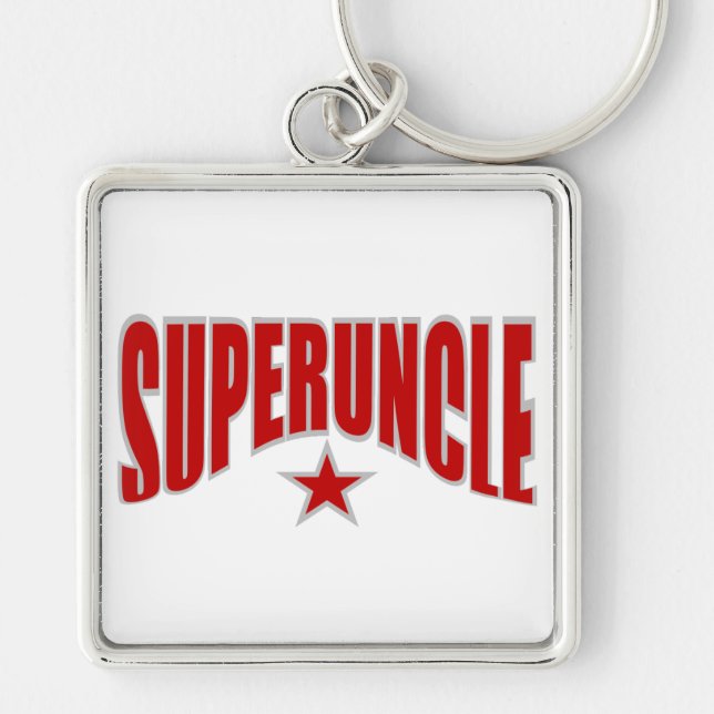 SUPERUNCLE key chain - customizable (Front)