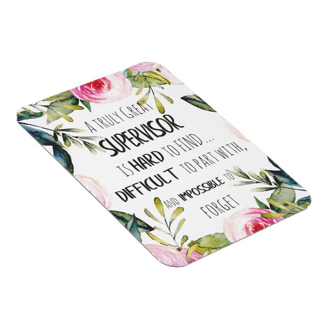 Supervisor Appreciation Thank you Quote Boss Magnet (Right Side)