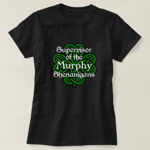 Supervisor of the Shenanigans Celtic St. Patricks  T-Shirt