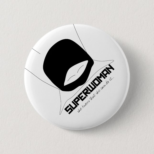superwoman badges 2 inch round button (Front)