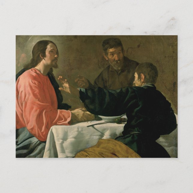Supper at Emmaus, 1620 Postcard (Front)