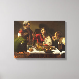 Supper At Emmaus - Caravaggio Canvas Print