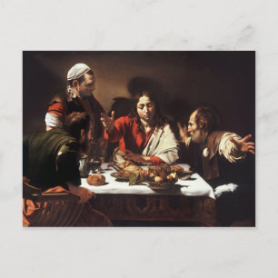 Supper at Emmaus - Caravaggio) Postcard