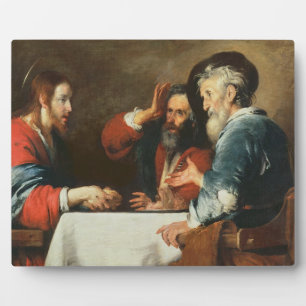 Supper at Emmaus (oil on canvas) 2 Plaque