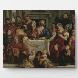 Supper at Emmaus (oil on canvas) Plaque