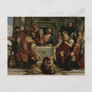 Supper at Emmaus (oil on canvas) Postcard
