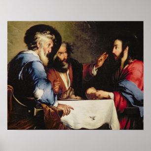 Supper at Emmaus Poster