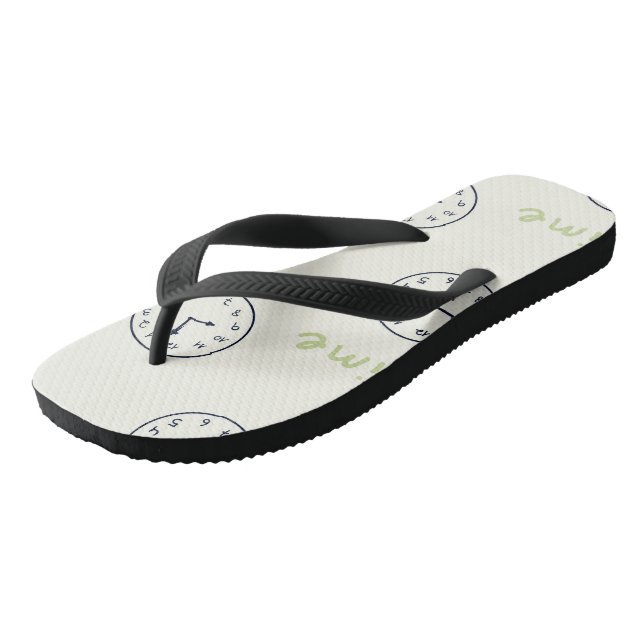 Supper clock  flip flops (Angled)