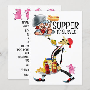 SUPPER is SERVED Invitation