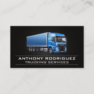 Supply Chain Truck   Carrier Logistics  Business Card