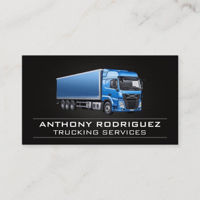 Supply Chain Truck | Carrier Logistics  Business Card (Front)
