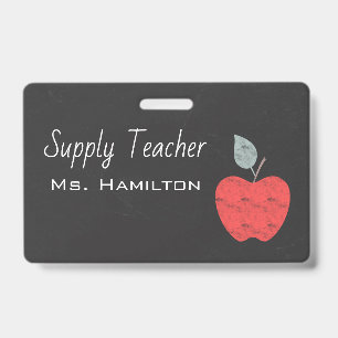 Supply Teachers Apple Business Personalized Badge