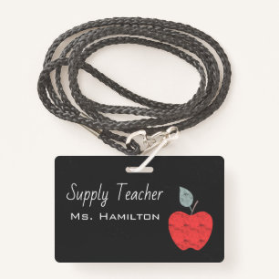 Supply Teachers Apple Business Personalized Badge