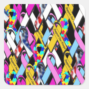 Support a Cause Square Sticker