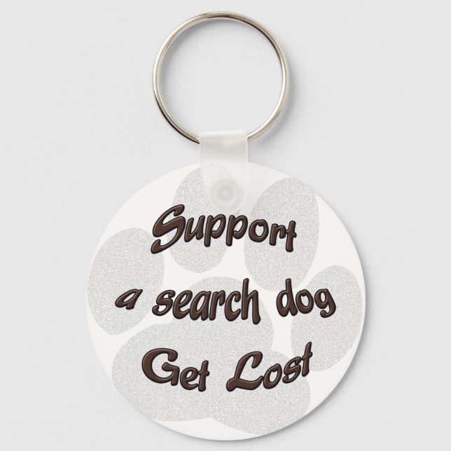 Support a Search Dog Keychain (Front)