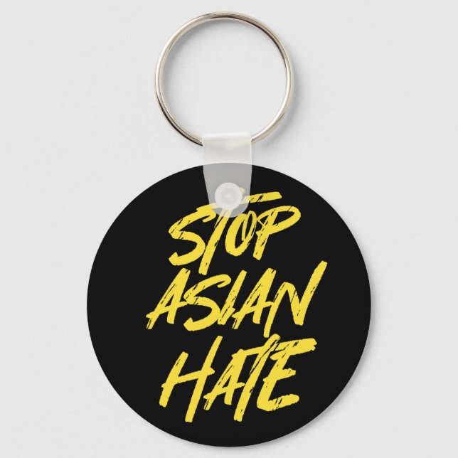 Support AAPI Awareness Stop Asian Hate Keychain (Front)