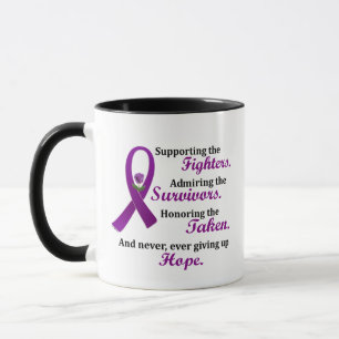 Support Admire Honour 2 Pancreatic Cancer Alzheime Mug