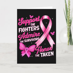 Support Admire Honour Breast Cancer Awareness Shir Card