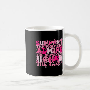 Support Admire Honour Breast Cancer Awareness Warr Coffee Mug
