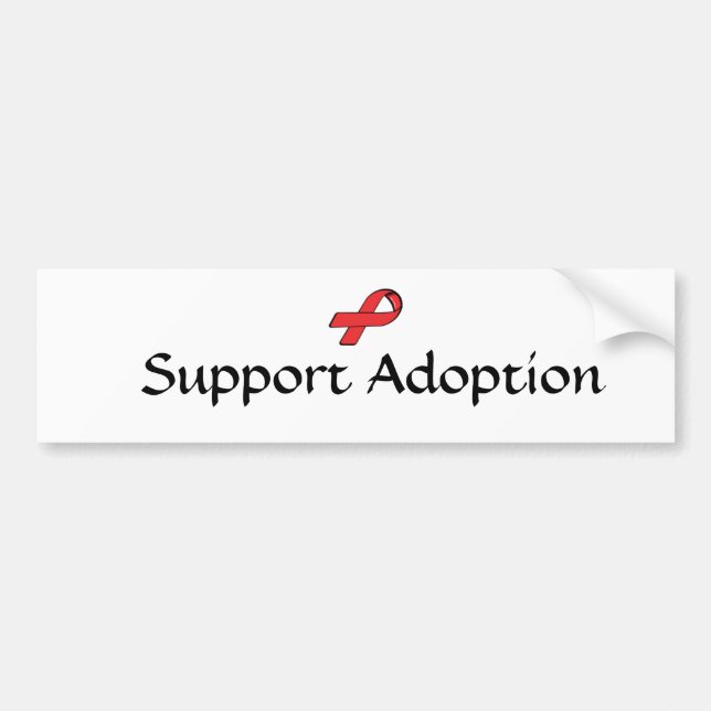 Support Adoption Bumper Sticker (Front)