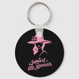 Support All Women Keychain
