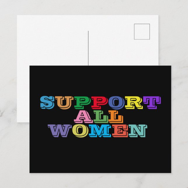 Support All Women Postcard (Front/Back)