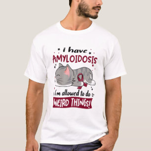 Support Amyloidosis Awareness Ribbon Gifts T-Shirt