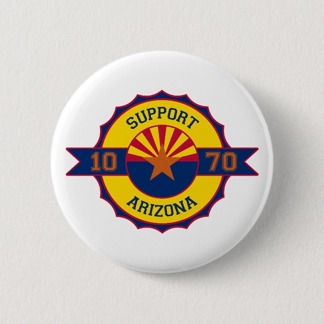 Support Arizona 2 Inch Round Button (Front)