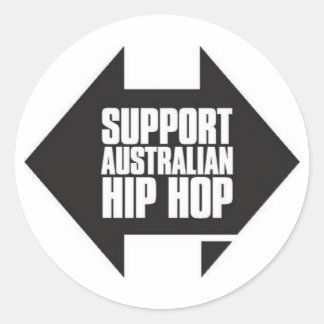 Support Australian hip hop sticker