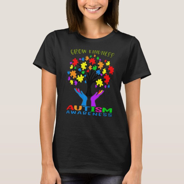 Support Autism Awareness Love And Kindness T-Shirt (Front)