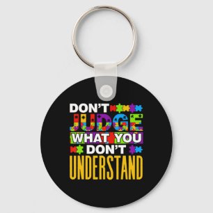 Support Autist Autism Keychain