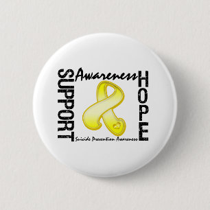 Support Awareness Hope Suicide Prevention 2 Inch Round Button