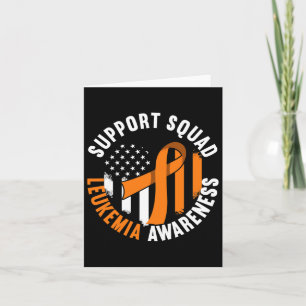 Support Awareness Squad I Blood Cells Cancer Leuke Card