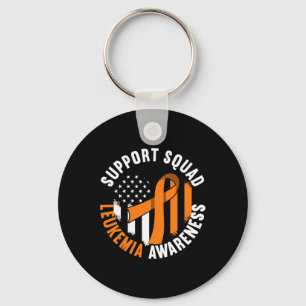 Support Awareness Squad I Blood Cells Cancer Leuke Keychain