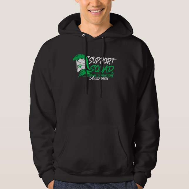 Support Awareness Squad I Transplant Survivor Orga Hoodie (Front)