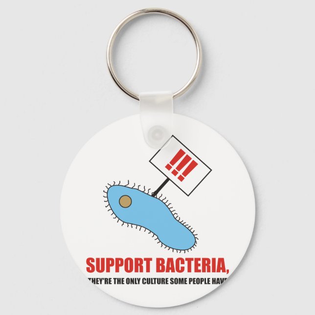 Support bacteria keychain (Front)