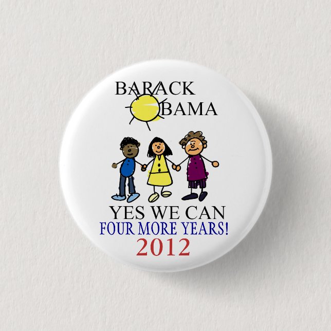 Support Barack Obama Election Buttons (Front)