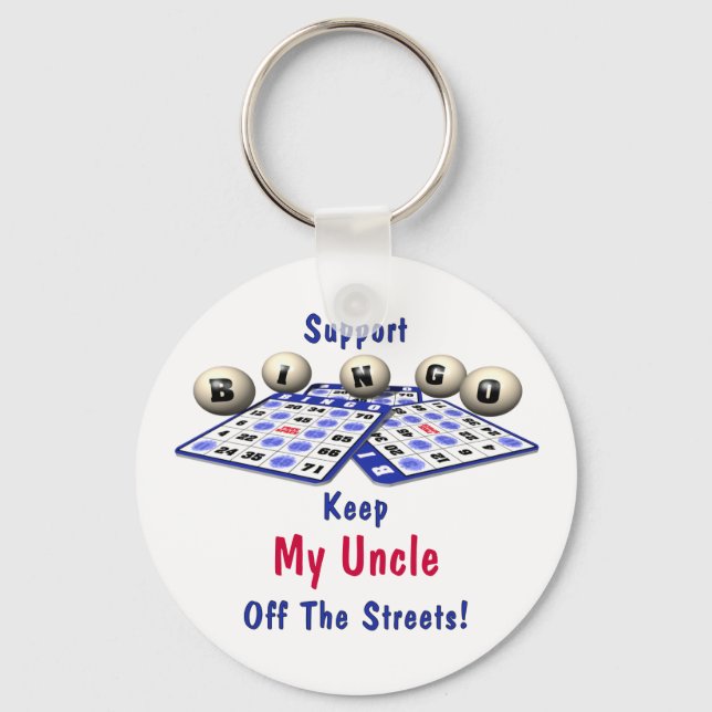 Support Bingo Keychain (Front)
