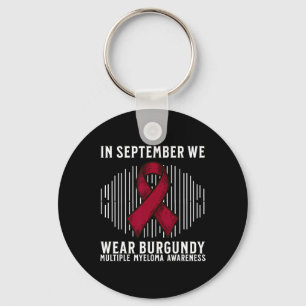 Support Blood Cancer Awareness Multiple Myeloma Aw Keychain