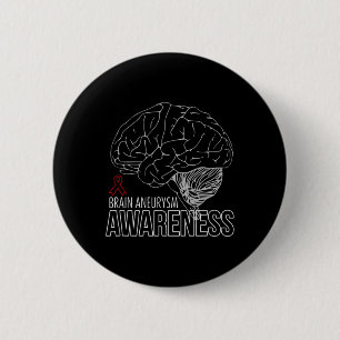 Support Brain Aneurysm Awareness 1 2 Inch Round Button