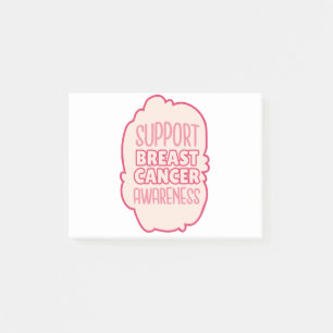 Support Breast Cancer Awareness For Supporters BCA Post-it Notes
