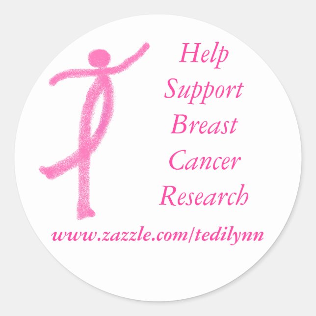 Support Breast Cancer sticker (Front)
