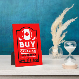 Support Canadian Farmers Plaque