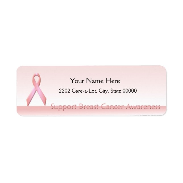 Support Cancer du sein Sensibilisation Adresse de  (Devant)