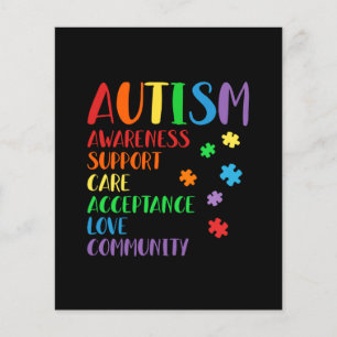 Support Care Acceptance Ally Autism Awareness