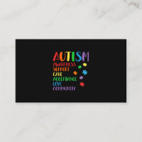 Support Care Acceptance Ally Autism Awareness
