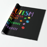 Support Care Acceptance Ally Autism Awareness