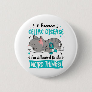 Support Celiac Disease Awareness Ribbon Gifts 2 Inch Round Button