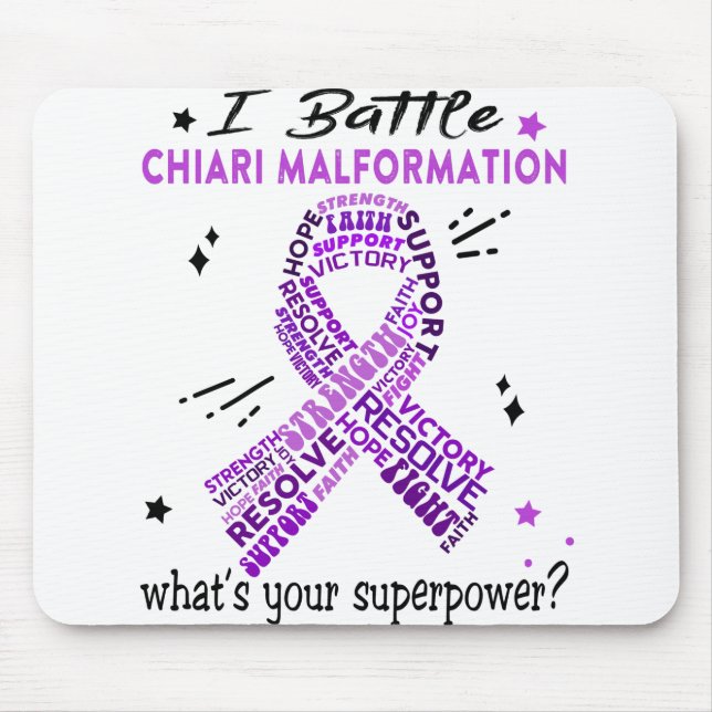 Support Chiari Malformation Warrior Gifts Mouse Pad (Front)